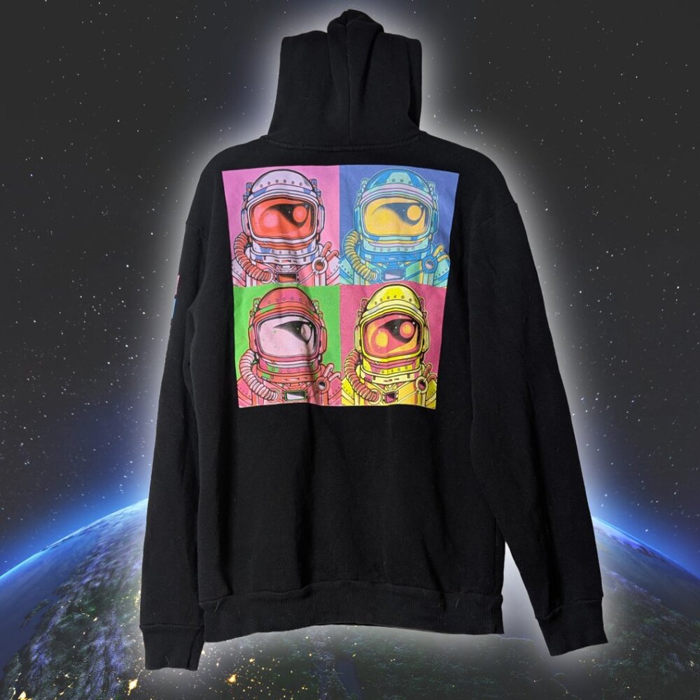 Unisex Hyper Space NASA Pop Art Astronaut Hoodie, size M
